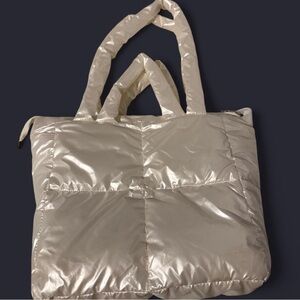 Puffer tote bag